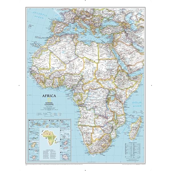 National Geographic Americas Wall Map - Classic (23.75 X 36.5 In